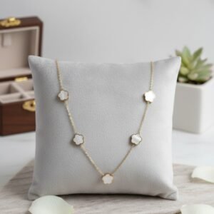 White Clover Charmed Necklace