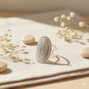 Oval Armor Adjustable Ring