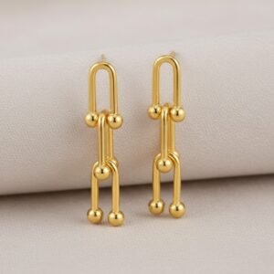 Triple Linked Dangling Earrings