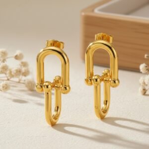 Double linked Dangle Earrings