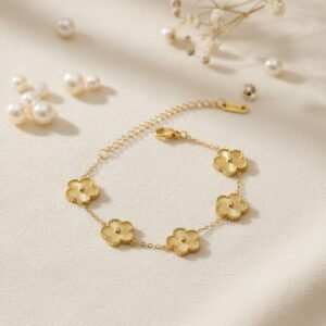 Five Clover Charmed Bracelet