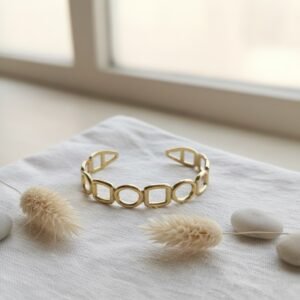 Geometric Linked Bangle